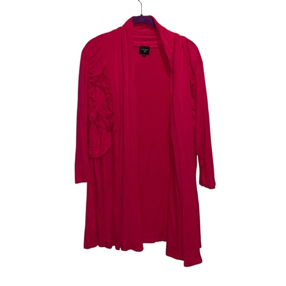 Colour Works Draped Longline Cardigan – Hot Pink – Size M - Picture 5 of 8